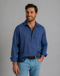 The 1753 Linen Shirt — Evening Navy